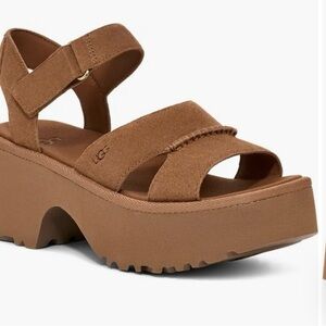 UGG Tan Platform Sandals for Women